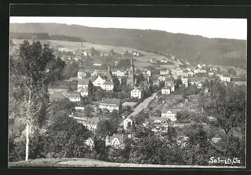 AK Sebnitz / Sa., Panorama aus der Vogelschau