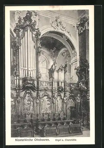 AK Ottobeuren, Klosterkirche, Orgel und Chorstühle