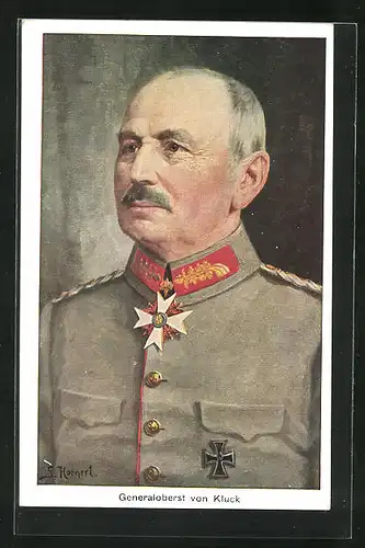 AK Generaloberst von Kluck in Uniform mit Orden