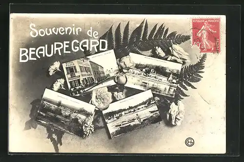 AK Beauregard, Rue du Pont, Vue generale, vue panoramique