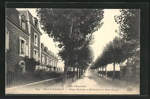 AK Saint-Enogat, Hotel Michelet et Boulevard de Saint-Enogat