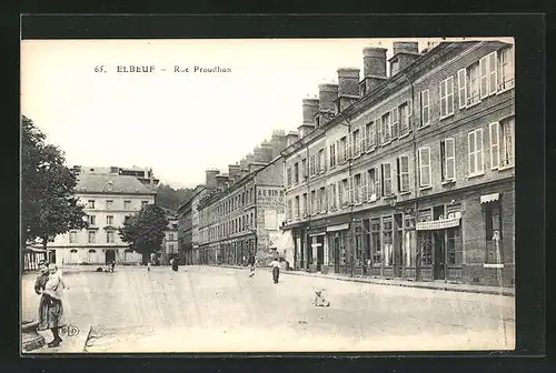 AK Elbeuf, Sur en Rue Proudhon