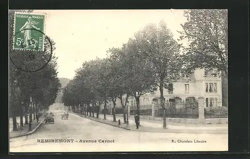 AK Remiremont, Vue en Avenue Carnot