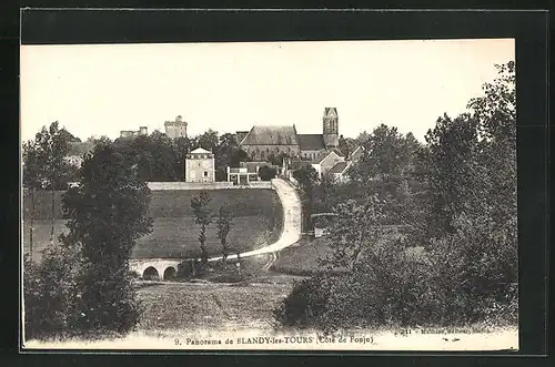 AK Blandy-les-Tours, Panorama, Côté de Fouju