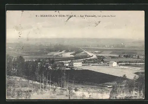 AK Marcilly-Sur-Tille, Le Transit, vue prise du Nord