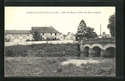 AK Couilly-St-Germain, Pont du Morin et Hotel des Bons Enfants