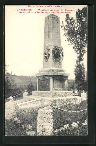 AK Chenebier, Monument rappelant les Combats