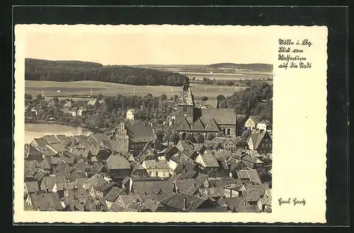 AK Mölln i. Lbg., Blick vom Wasserturm auf die Stadt