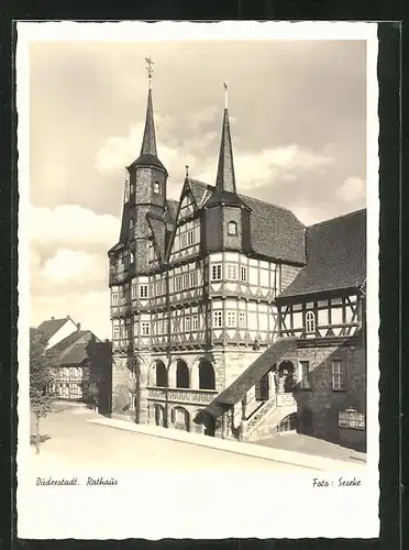 AK Duderstadt, Rathaus, Totalansicht