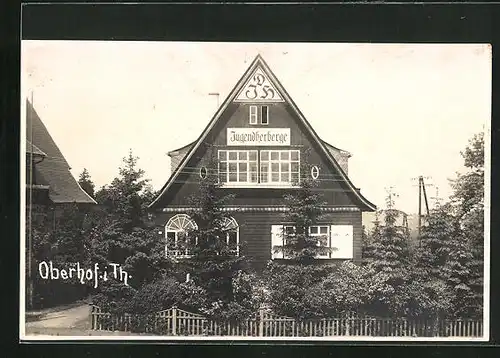 AK Oberhof i. Th., Jugendherberge im Sonnenschein