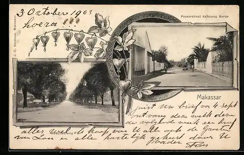 AK Makassar, Hospitaalweg, Passerstraat Kampong Baroe