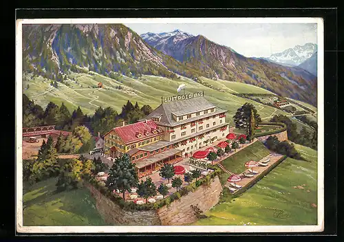 Künstler-AK Bad Oberdorf, Sporthotel Luitpold-Bad