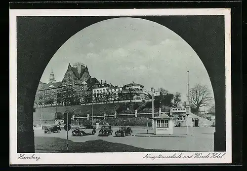 AK Hamburg-St.Pauli, Navigation School and Wiezel`s Hotel