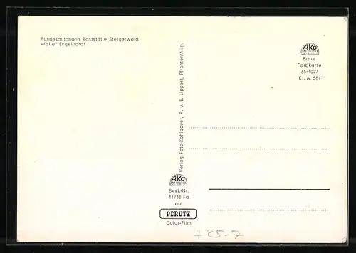 AK Wachenroth, Autobahn-Rasthof Steigerwald W. Engelhardt, VW-Käfer