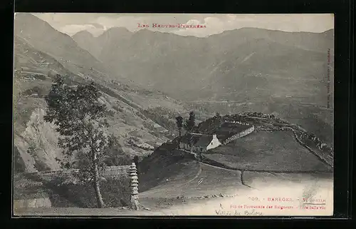 AK Baréges, vue générale avec St. Justin