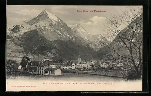 AK Pierrefitte-Nestalas, Vue generale au Printemps