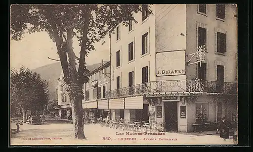 AK Lourdes, Avenue Peyramale, Restaurant J. Biraben