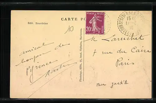 AK Rabastens-Bigorre, Rue de la Gare