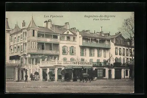 AK Bagnères-de-Bigorre, Place Pyrenees