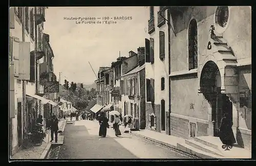 AK Barèges, Le Porche de l`Eglise