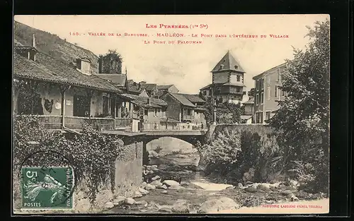 AK Mauléon, Le Pont dans L`Interieur du Village, Le Pont du Palouman