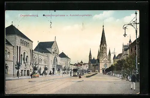AK Berlin-Charlottenburg, Hardenburgstrasse und Ausstellungshallen