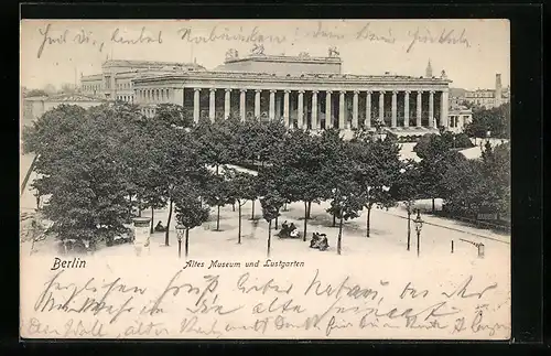 AK Berlin, Altes Museum und Lustgarten
