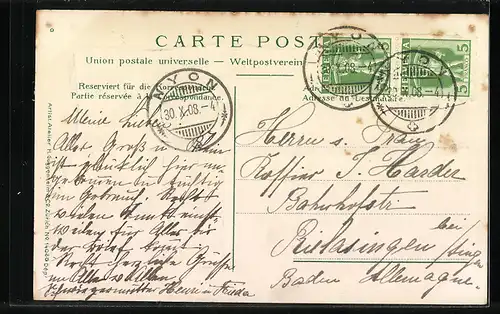 AK Nyon, Chateau, Waadt-Vaud, Liberte et Patrie