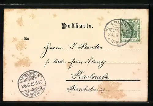 Lithographie Soleure, Chocolat Suchard, Ortsansicht