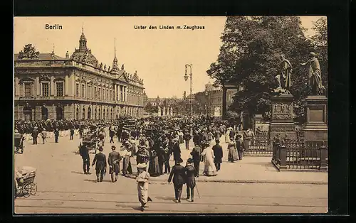 AK Berlin, Unter den Linden mit Zeughaus