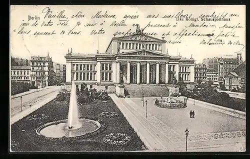 AK Berlin, Das Königliche Schauspielhaus, Gendarmenmarkt