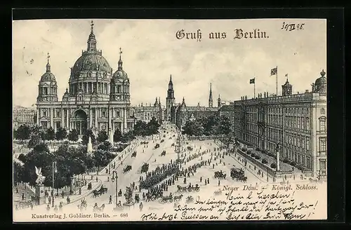 AK Berlin, Neuer Dom, Königl. Schloss