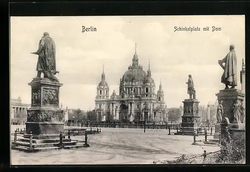 AK Berlin, Schinkelplatz und Dom