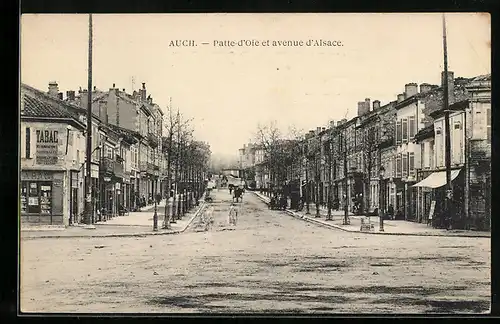 AK Auch, Patte-d`Oie et avenue d`Alsace