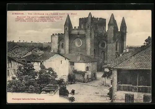 AK Simorre, Vue Generale de L`Eglise, Cote du Midi