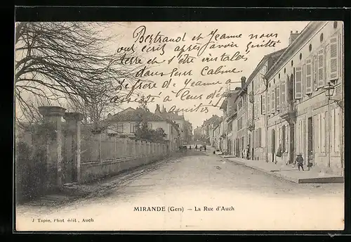 AK Mirande, La Rue d`Auch