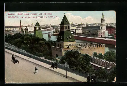 AK Moskau / Moscou, Vue de la Ville prise du Kremlin