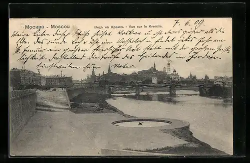 AK Moscou, Vue sur le Kremlin