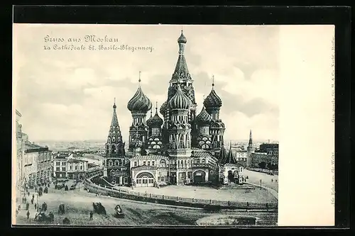 AK Moscou, La cathédrale St. Basile-Blagennoy
