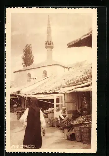 AK Sarajevo, Marktstände und Minarett