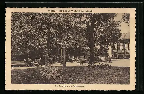 AK Vichy, Hotel et Villas des Lilas, Le Jardin, Côté Restaurant