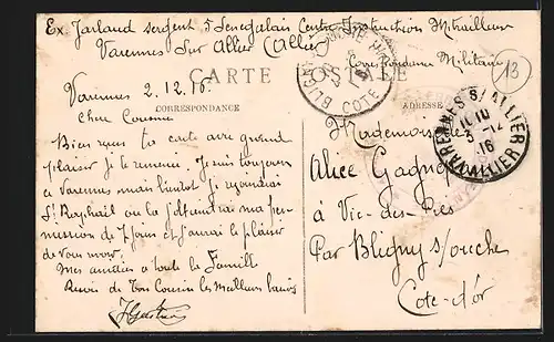 AK Varennes-sur-Allier, Rue de Lyon