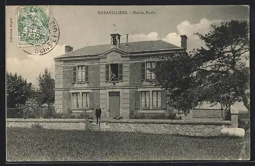 AK Haravilliers, Mairie, Ecole