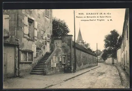 AK Eragny, Maison où Bernadin de Saint-Pierre composa Paul et Virginie