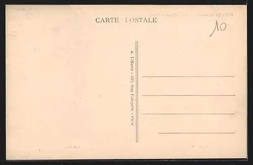 AK Ecouen, Rue Edouard Frère, Strassenpartie