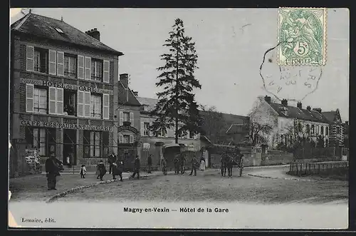 AK Magny-en-Vexin, Hôtel de la Gare