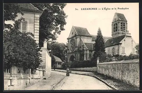 AK Luzarches, L`Eglise et le Presbytère