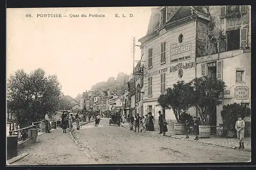 AK Pontoise, Quai du Pothuis, Strassenpartie