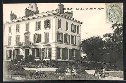 AK Herblay, Le Chateau pris de l`Eglise