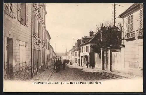 AK Louvres, La Rue de Paris